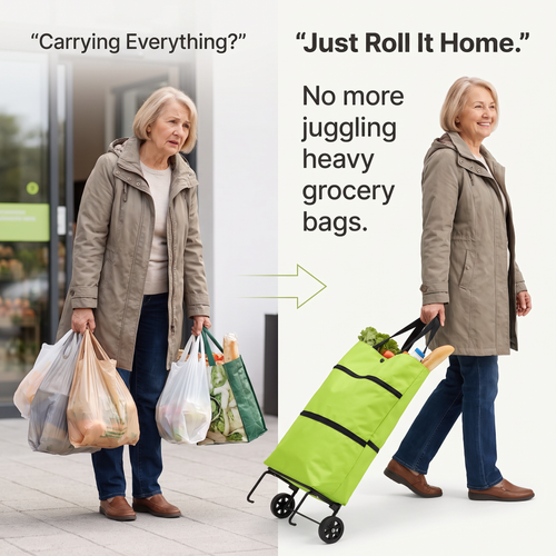 Foldable Rolling Shopping Bag